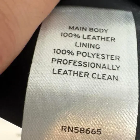 Nordstrom black leather jacket new - Picture 5 of 8